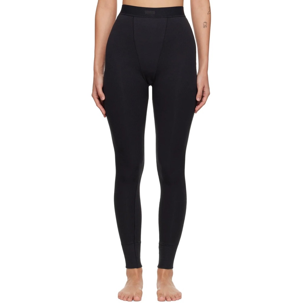 SKIMS Cotton Rib Legging Black Small